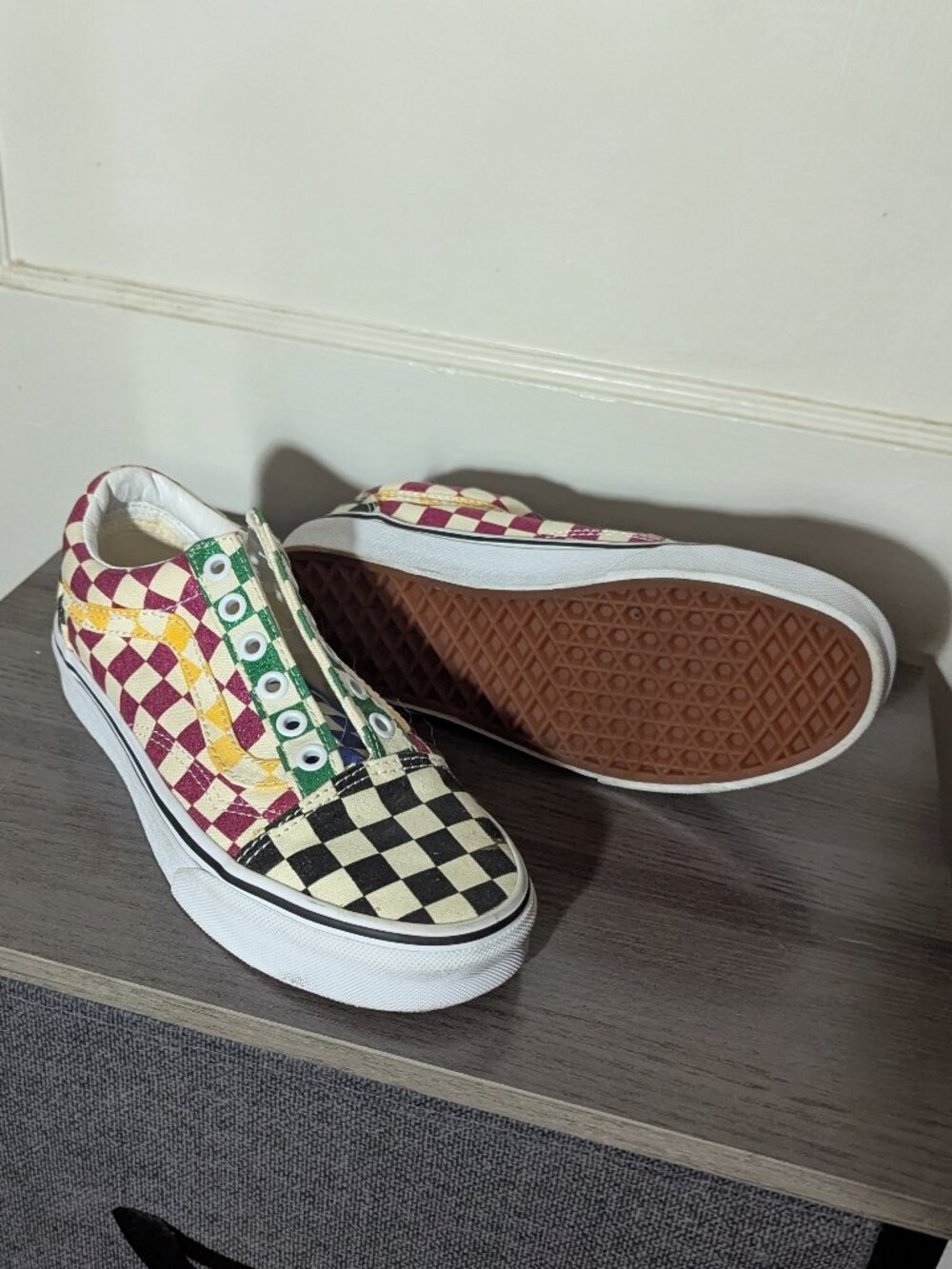 Vans multicolor Checkered Sneakers size 6